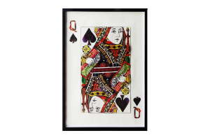 Obraz przestrzenny Queen Spades 104-9061